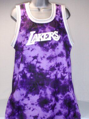 Los Angeles Lakers Galaxy Hardwood Classics Tank Dress Women's Large